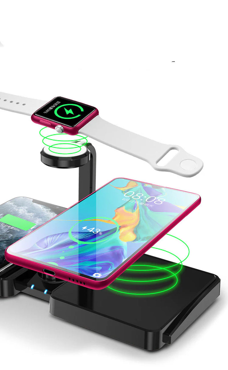 Multi-Device 10W Fast Wireless Charger for Dual Phones