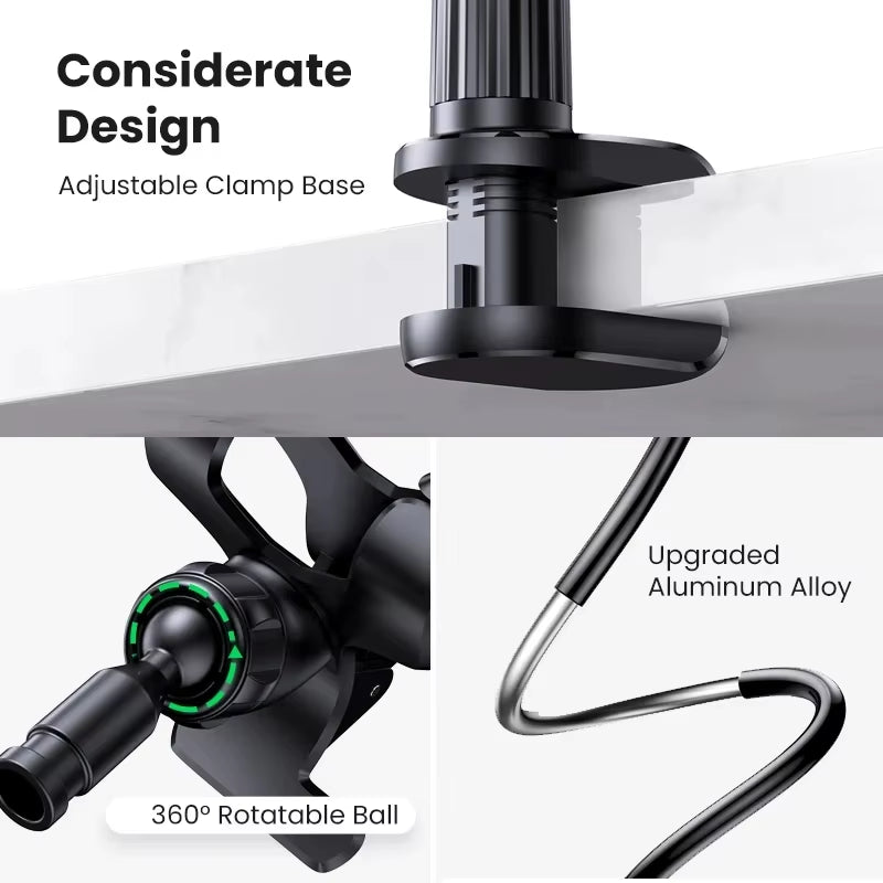 Mobile Phone Stand Adjustable Lazy Stand Rotatable Bedside Stand Desktop Live Streaming Selfies Phone Accessories
