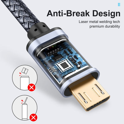 20Ft Micro USB Cable Fast Charging Cord for Smartphone Android Phones