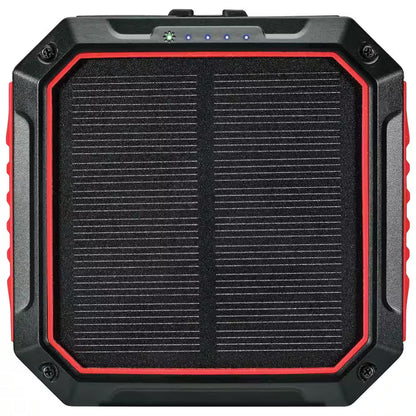 10000 Mah Solar Power Bank with Light, Wireless Charger and LED Flashlight