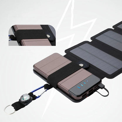Portable Solar Charger for Phones Outdoor Waterproof Direct Power Bank Bag