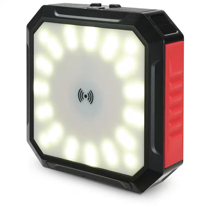 10000 Mah Solar Power Bank with Light, Wireless Charger and LED Flashlight