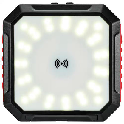 10000 Mah Solar Power Bank with Light, Wireless Charger and LED Flashlight