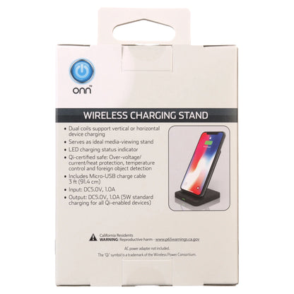 . 5W Wireless Charging Stand for Qi-Enabled Cell Phones