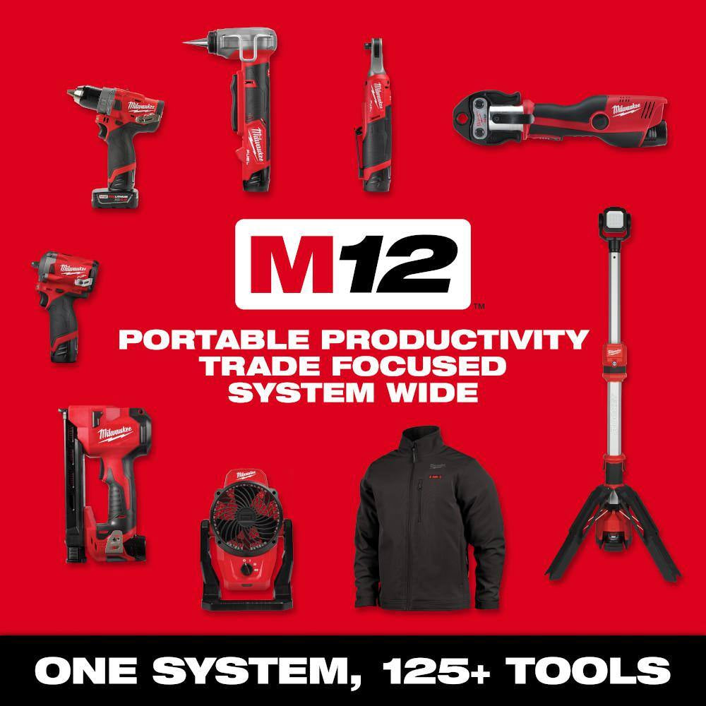 M12 FUEL SURGE 12V Lithium-Ion Brushless Cordless 1/4 In. Hex Impact Driver Kit W/ M12 HACKZALL